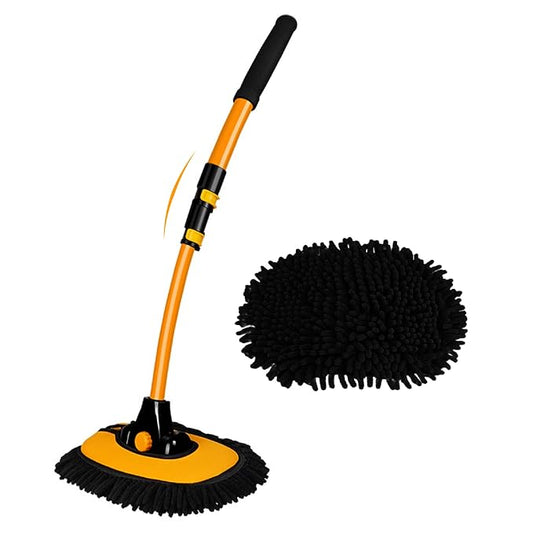 Car Wash Brush with Long Handle 15° Bend