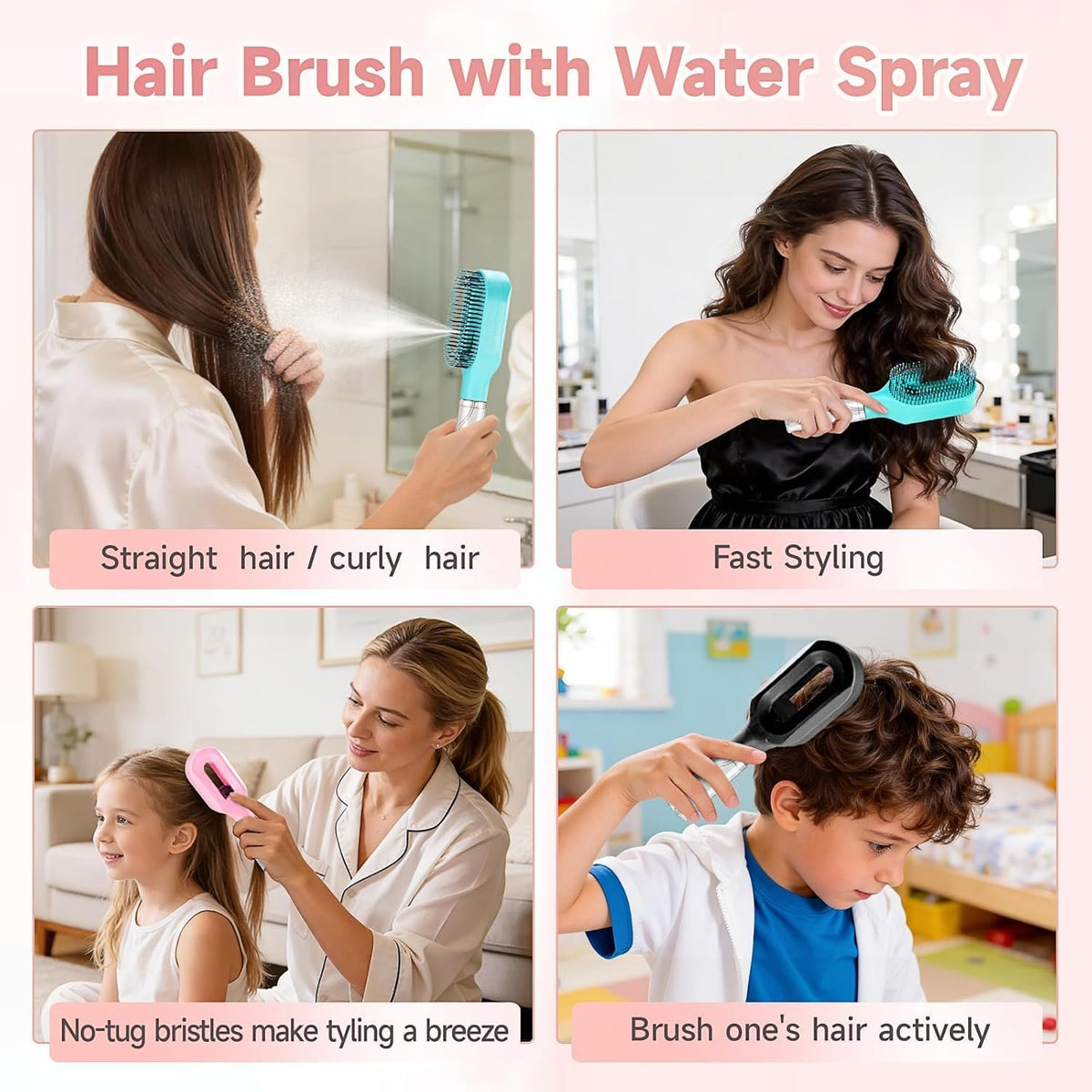 2-in-1 Spray Comb for Hair Water Spray