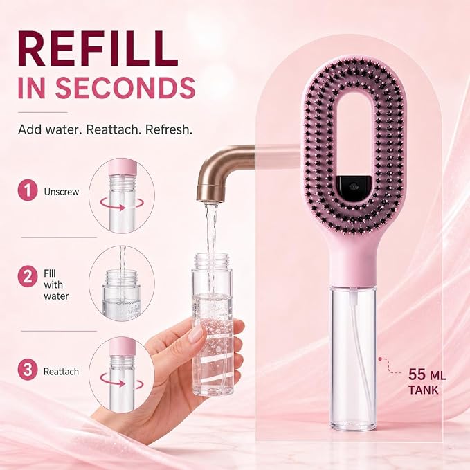 2-in-1 Spray Comb for Hair Water Spray